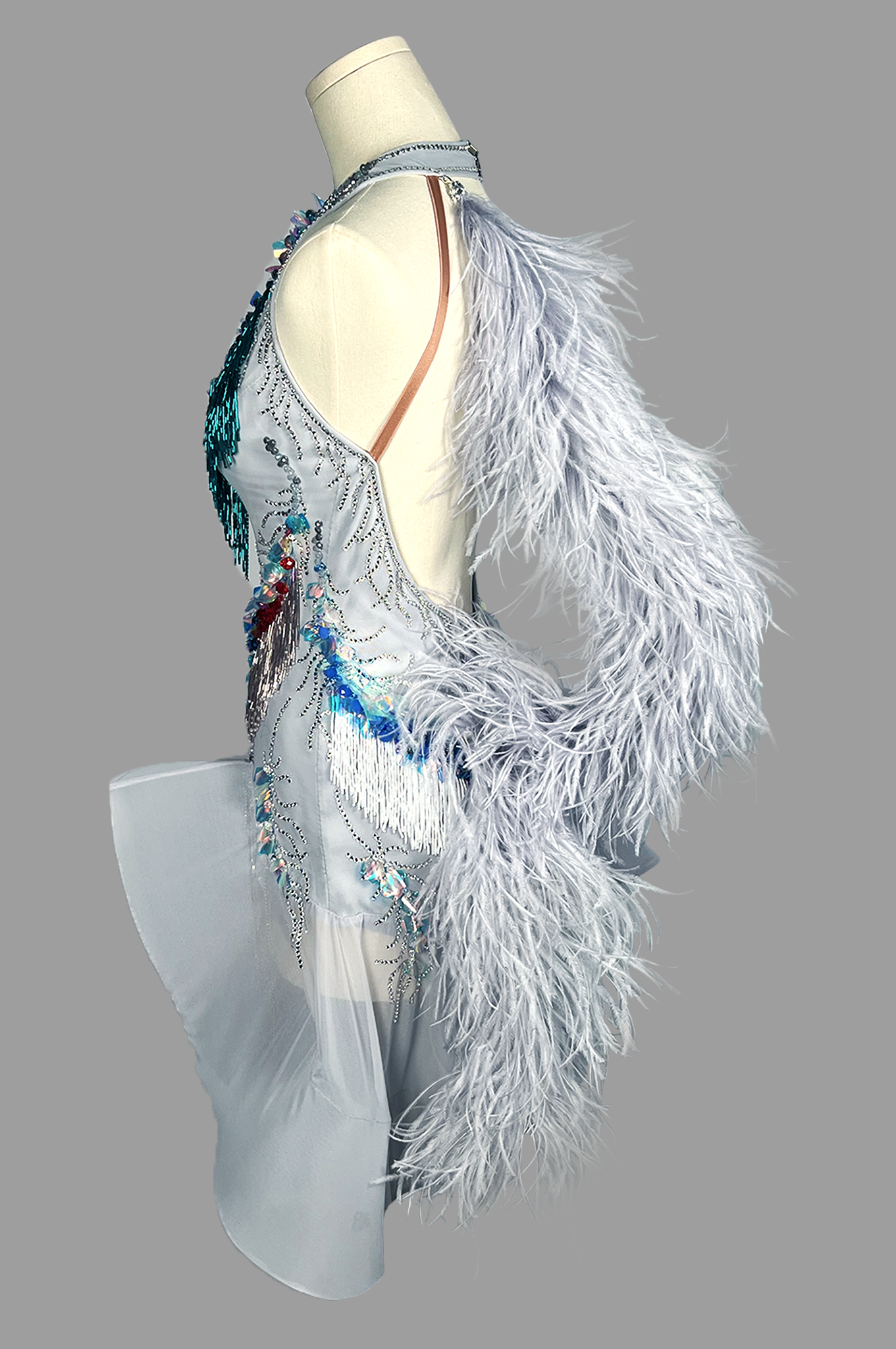 SILVER AURORA Latin dress - Image 4