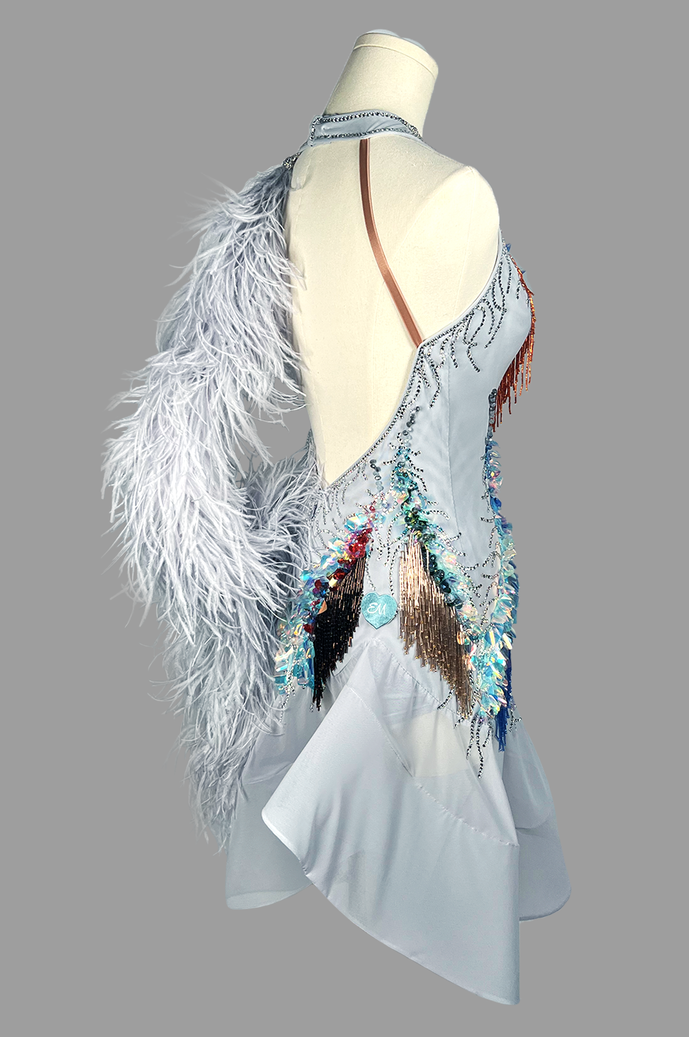 SILVER AURORA Latin dress - Image 6