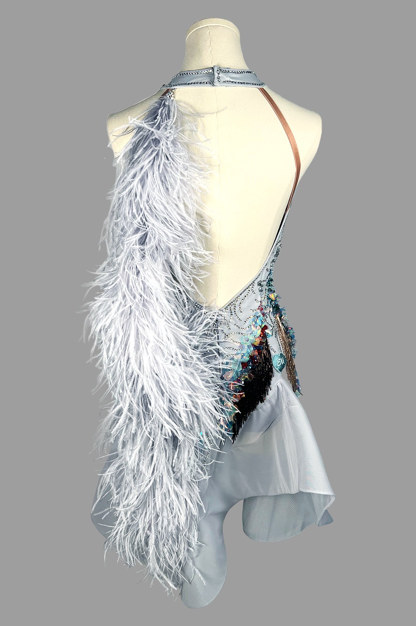 SILVER AURORA Latin dress - Image 2