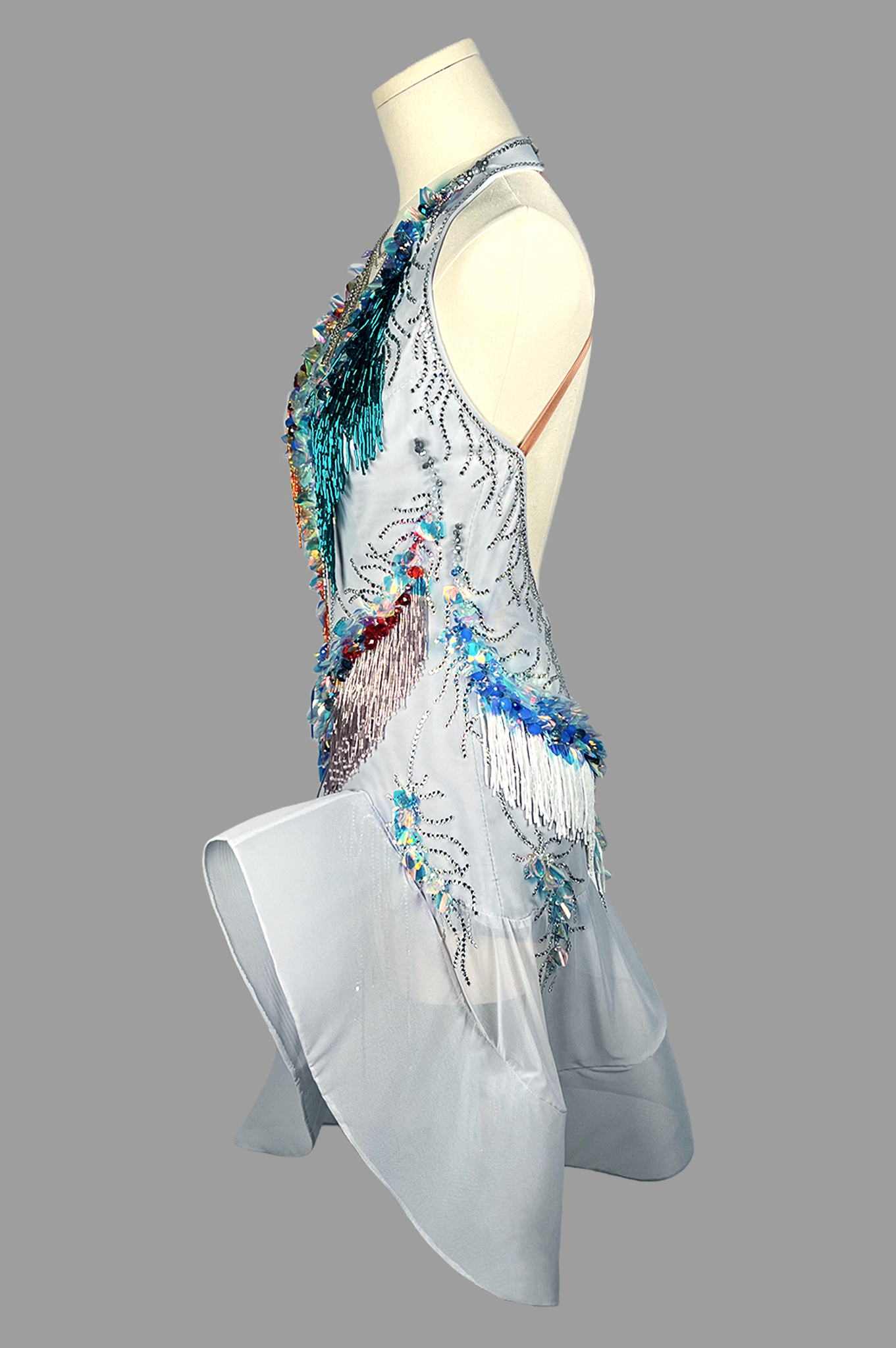 SILVER AURORA Latin dress - Image 5
