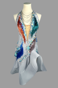 SILVER AURORA Latin dress